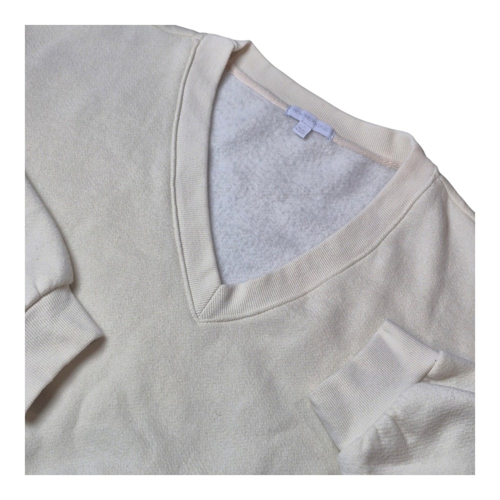 Beyond Yoga Women's Small Made in‎ USA Cropped Fleece Sweatshirt Pullover